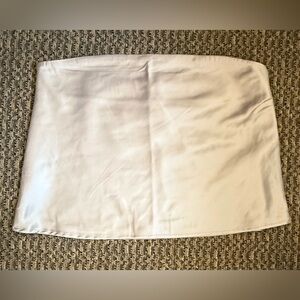 3/$25 🤍 Le Lis Satin Strapless Tube Top Cream Beige Size XL